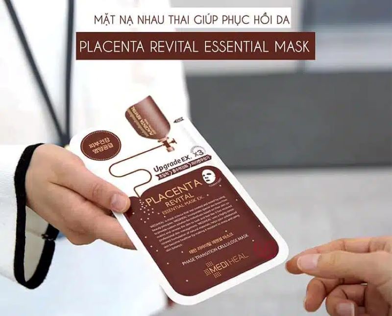 Mặt nạ nhau thai Hàn Quốc Mediheal Placenta Revital Essential Mask EX 