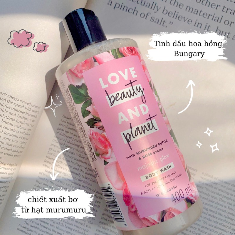 Sữa tắm Love Beauty And Planet Majectic Glow Body Wash