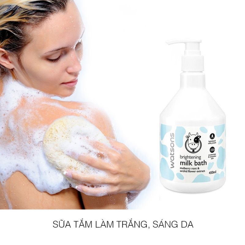 Sữa tắm Watsons Milk Bath Thailand 450ml