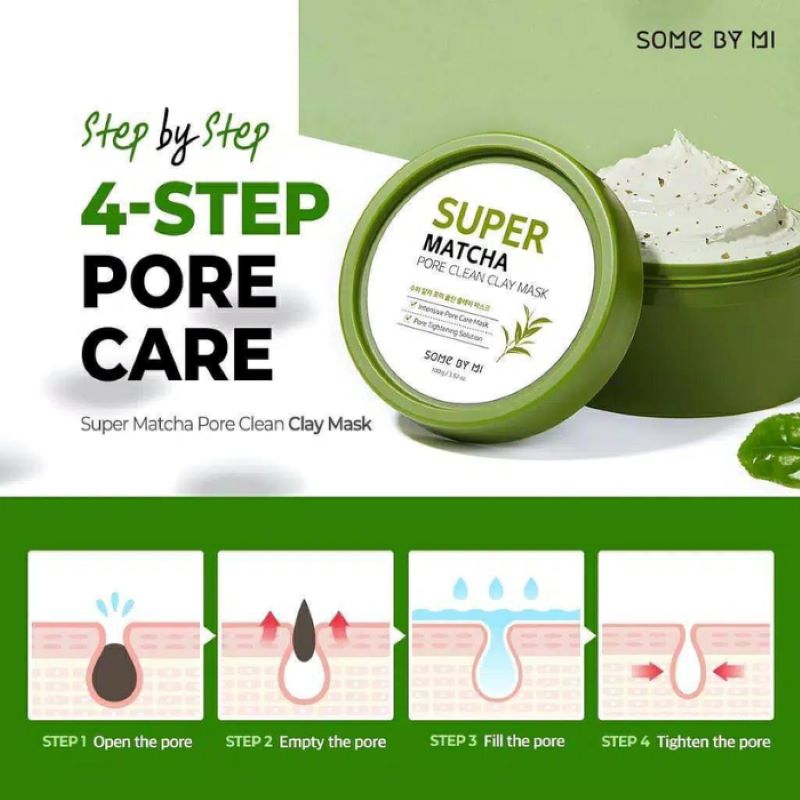 Mặt nạ Some By Mi Super Matcha Pore Clean Clay Mask