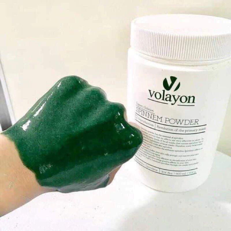 Mặt nạ dẻo làm dịu da tảo xoắn Volayon Spinnem Powder Hàn Quốc