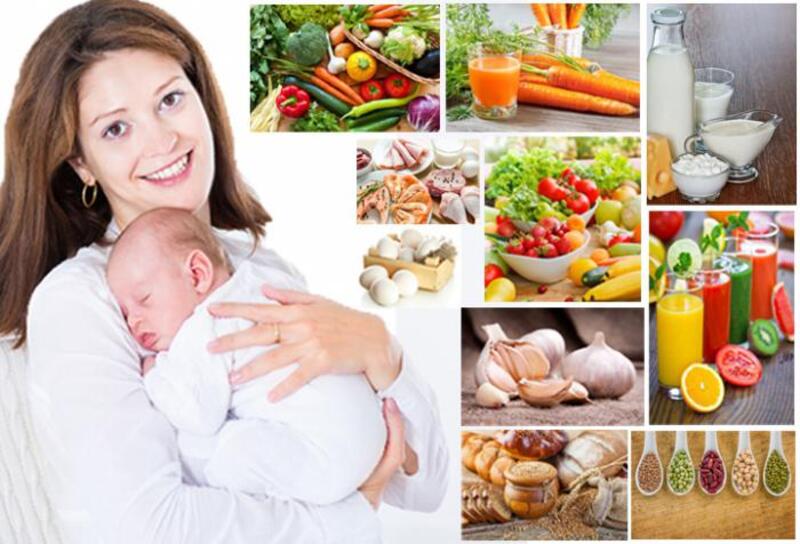Chế độ ăn của phụ nữ sau sinh 