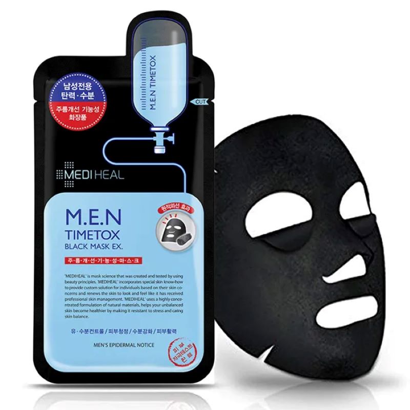 Mặt nạ cho nam Mediheal M.E.N Timetox Black Mask EX