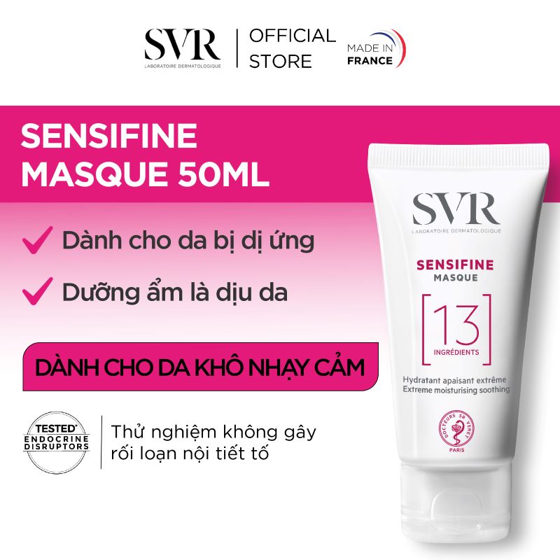 Mặt nạ dưỡng ẩm cấp nước chuyên sâu SVR Sensifine Masque 