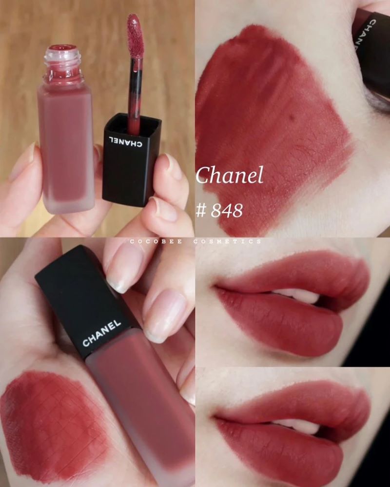 Son Kem Chanel Rouge Allure Ink Fusion 848 đỏ gạch