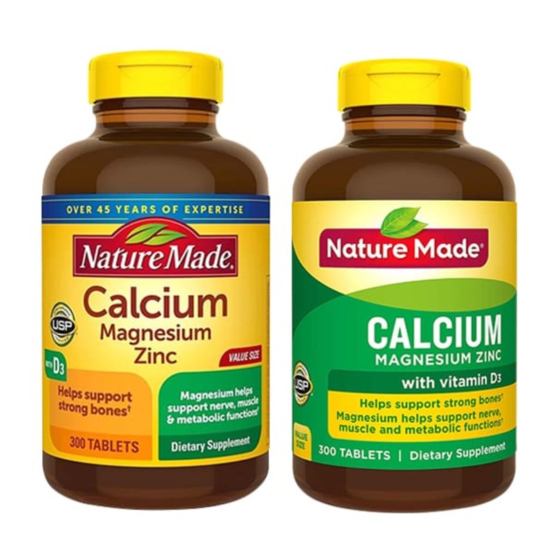 Nature Made Calcium Magnesium Zinc With Vitamin D3