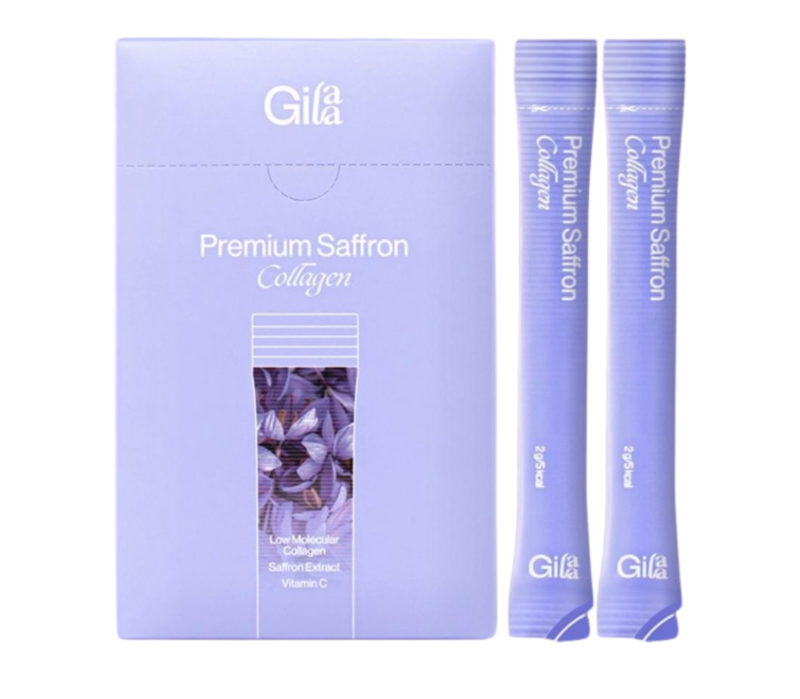 Bột Uống Collagen Gilaa Kết Hợp Saffron 2gx60 Gói Premium Saffron Collagen