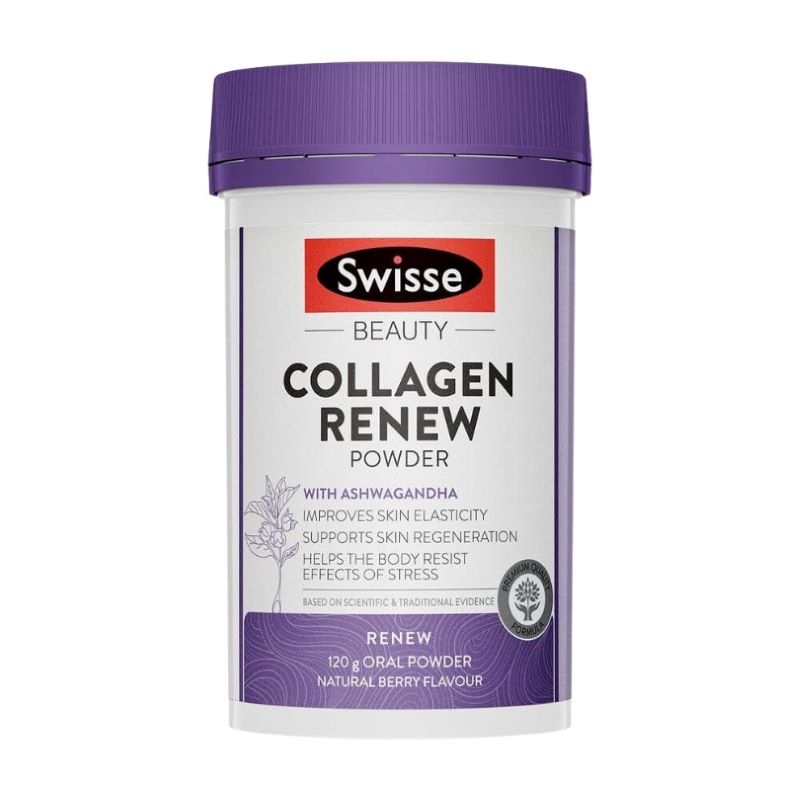 Bột Swisse Beauty Collagen Renew Powder hộp 120g - Collagen thủy phân