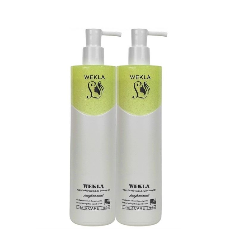 Căp dầu gội và dầu xả phục hồi tóc hư tổn Wekla Shampoo 780ml 