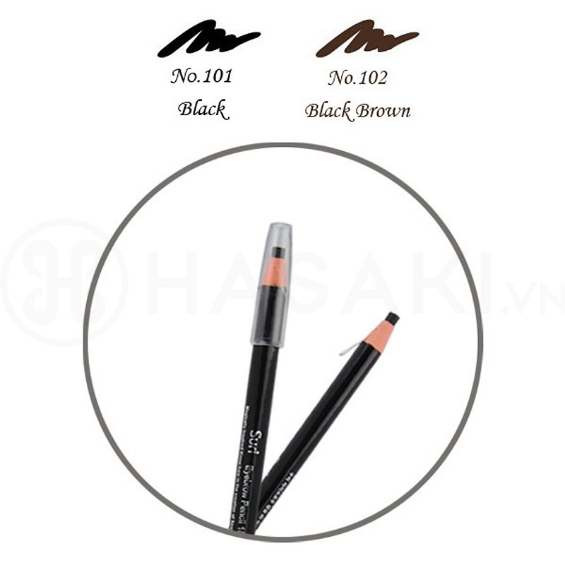 Chì Kẻ Mày Xé Suri 102 Brown Màu Nâu E271 Eyebrow Pencil