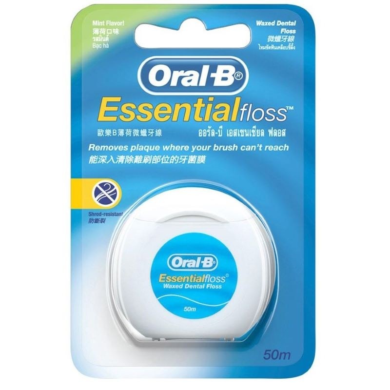 Chỉ Nha Khoa Oral-B Essential Floss Vỉ 1 x 50m Chính Hãng