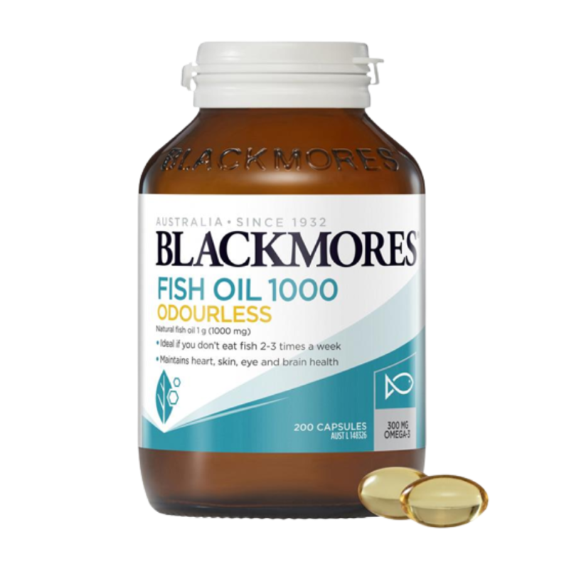 Dầu cá Blackmores không mùi Odourless Fish Oil 1000mg