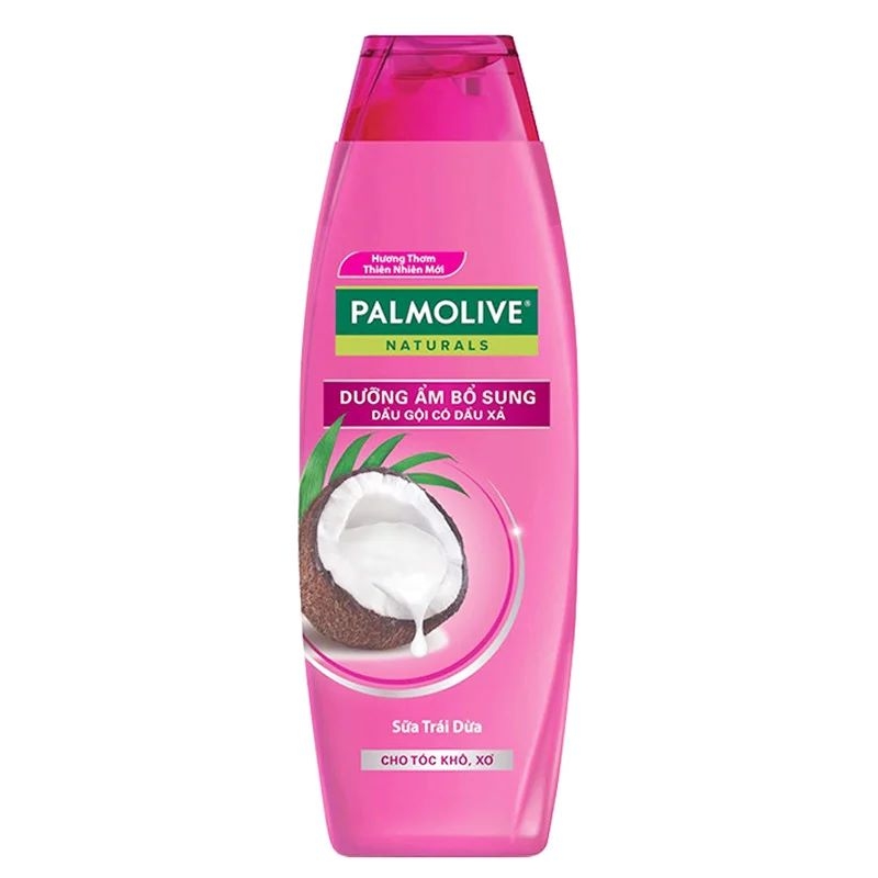 Dầu gội Palmolive màu hồng giúp dưỡng ẩm cho tóc 180ml