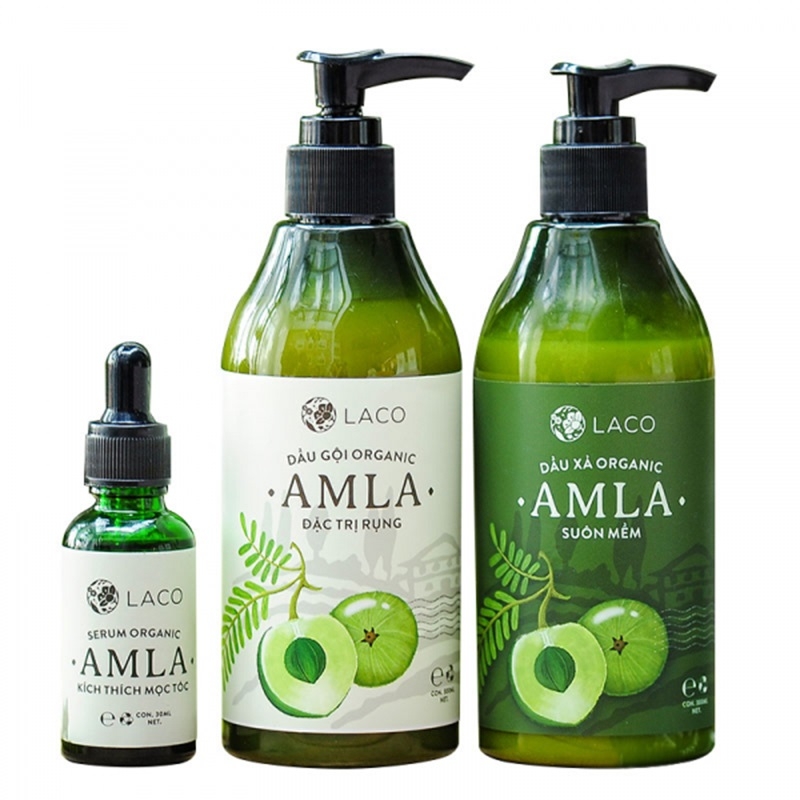 Dầu gội thảo dược Organic Amla ngăn ngừa rụng tóc