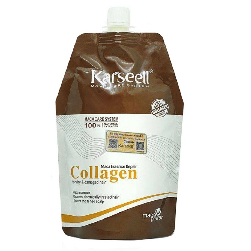 Dầu Hấp Phục Hồi Tóc Collagen Karseell Maca Power Siêu Mượt 500ml