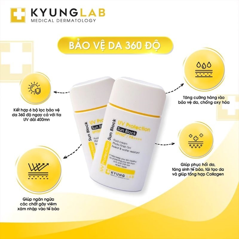 Kem Chống Nắng 6 Màng Lọc Kyung Lab UV Protection Sun Block SPF 50+ 50ml