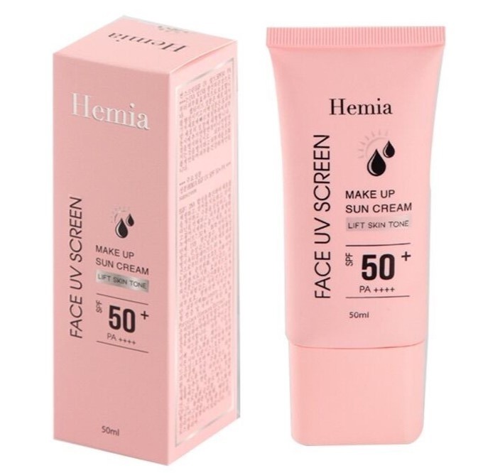 Kem chống nắng dưỡng trắng HEMIA nâng tone SPF50+ nhập khẩu chính hãng hàn quốc