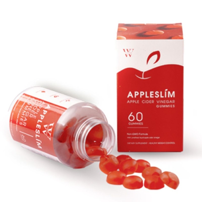 Kẹo giấm táo Appleslim hỗ trợ giảm cân giữ dáng, hộp 60 viên