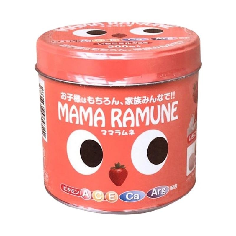 Kẹo Mama Ramune bổ sung vitamin cho bé của Nhật hộp 200 viên