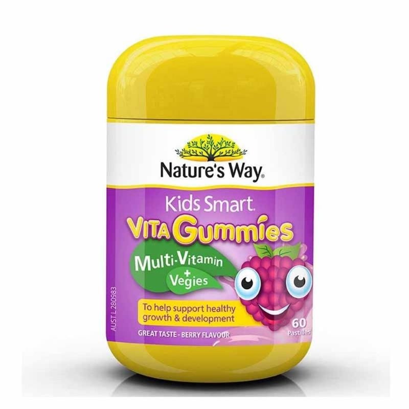 Kẹo Vita Gummies Nature's Way hỗ trợ bổ sung vitamin và rau quả của Úc