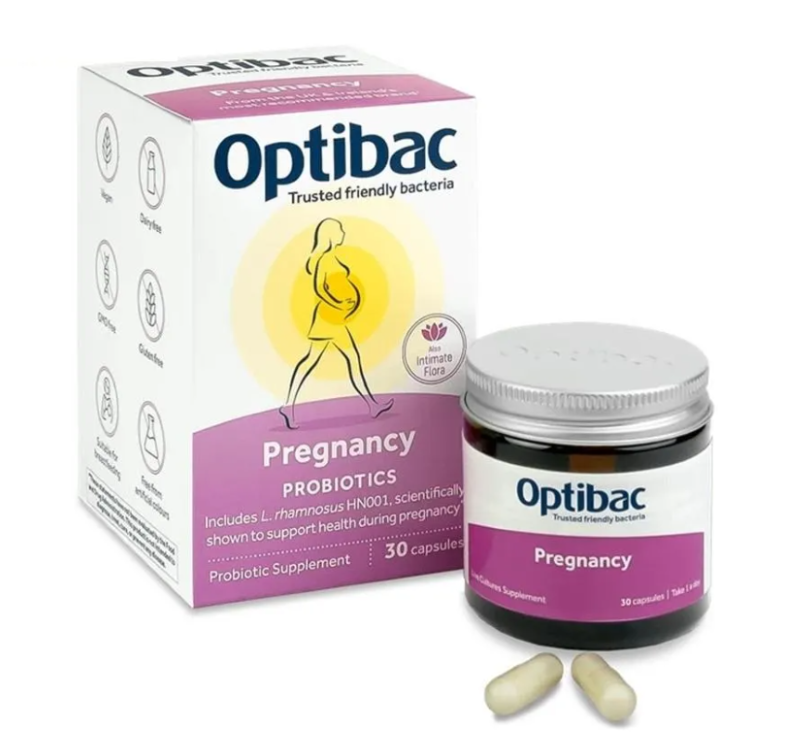 Optibac For Pregnancy – Men vi sinh cho bà bầu và cho con bú, hộp 30 viên