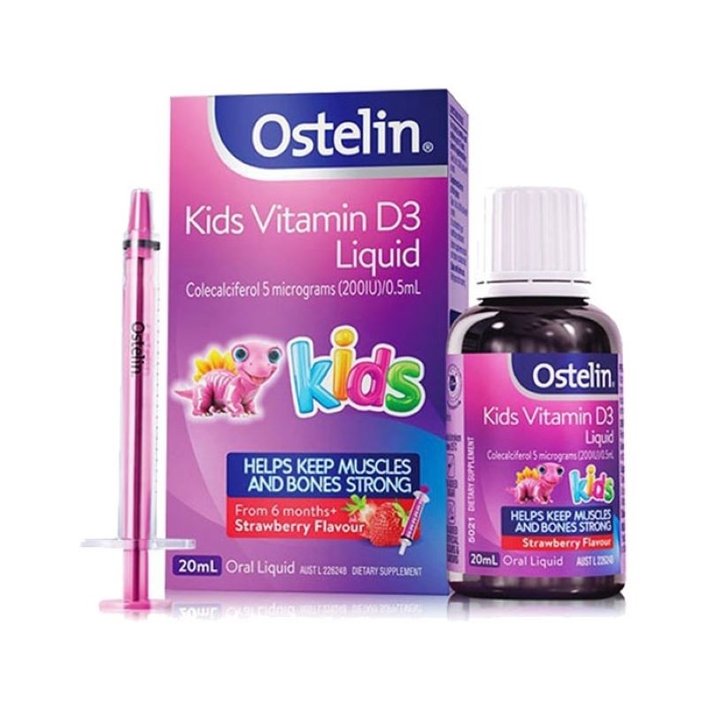 Ostelin Vitamin D3 Liquid Kids lọ 20ml dạng nước của Úc