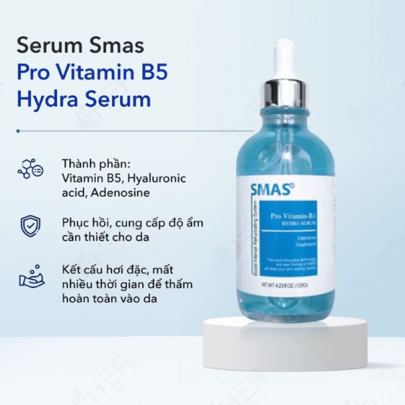 Serum Hỗ Trợ Phục Hồi Tái Tạo Da SMAS Pro Vitamin B5 120g