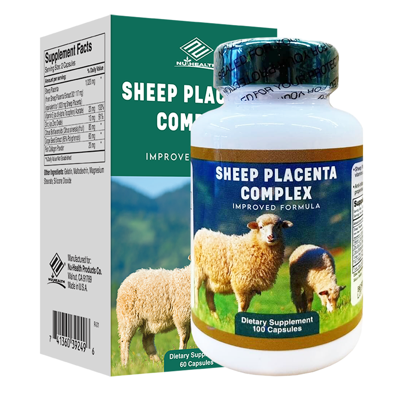 Viên uống nhau thai cừu Nu-Health Sheep Placenta Complex 100 viên