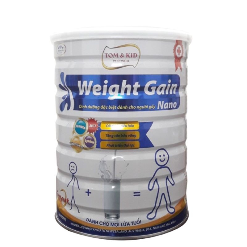Sữa hỗ trợ tăng cân Tom & Kid Platinum Weight Gain Nano