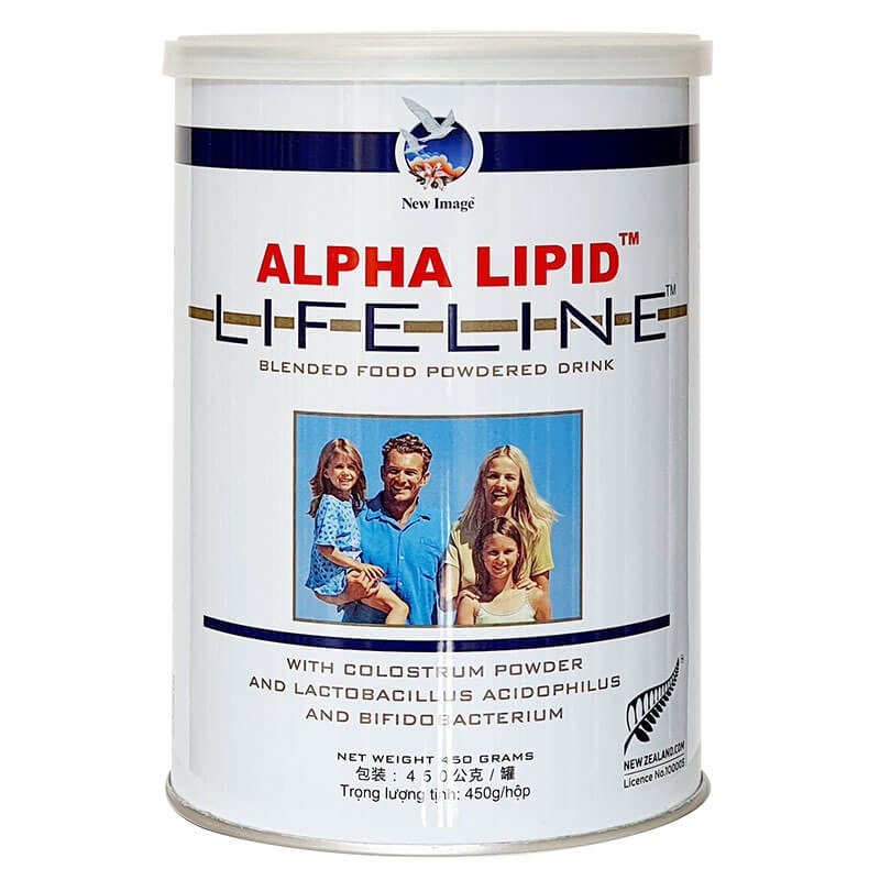 Sữa non Alpha Lipid Lifeline hỗ trợ tăng cường sức khỏe hộp 450g