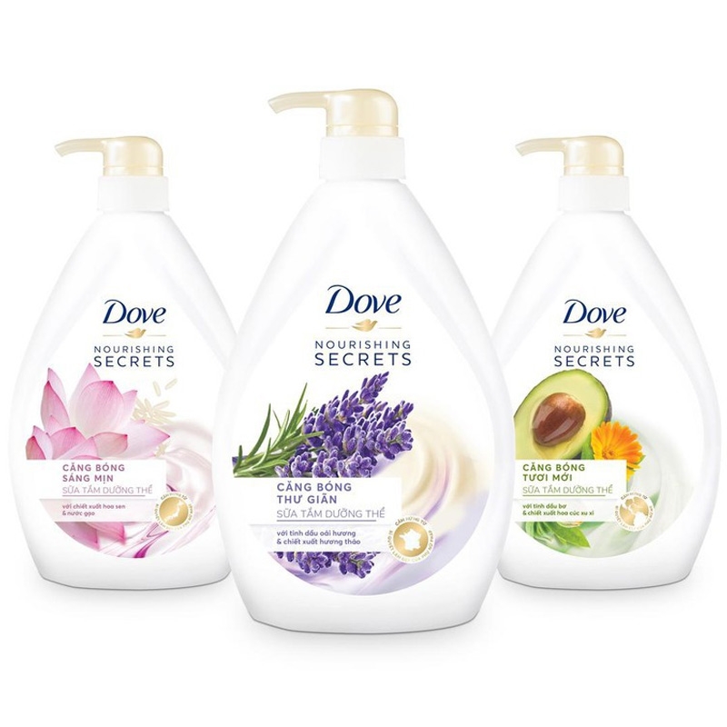 Sữa tắm Dove dưỡng ẩm mềm mại chính hãng Mỹ 530g