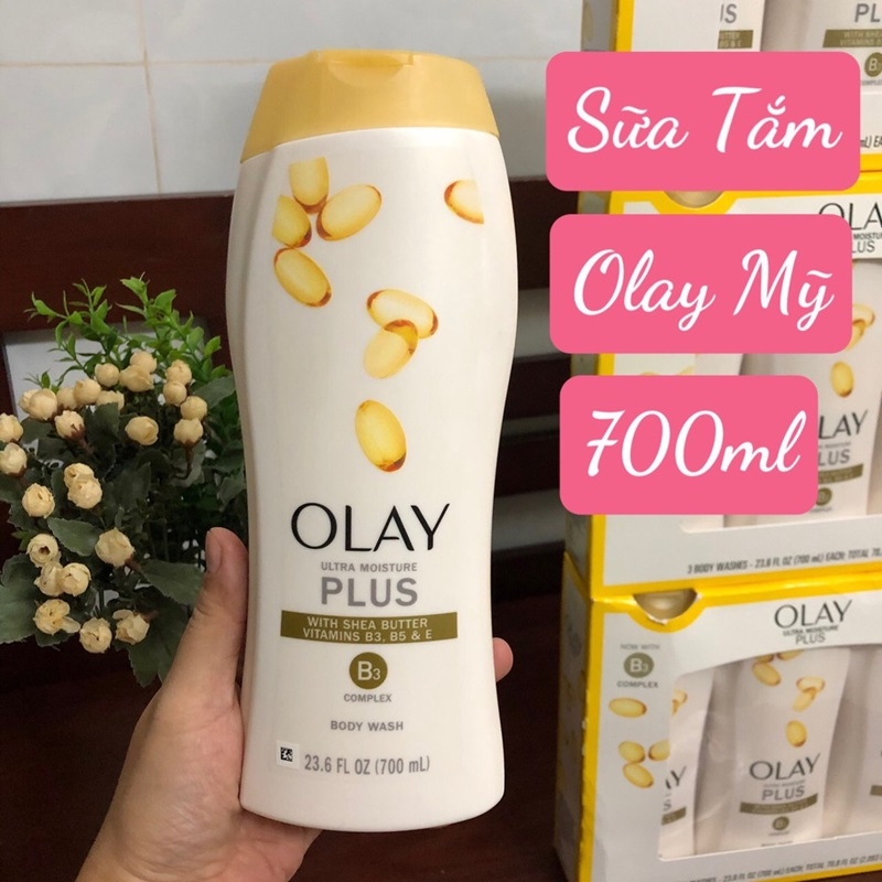 Sữa tắm Olay dưỡng ẩm Ultra Moisture Plus With Shea Butter 700ml