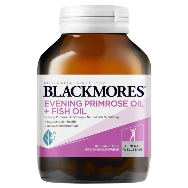 Tinh dầu hoa anh thảo kết hợp dầu cá Blackmores chính hãng hộp 100 viên