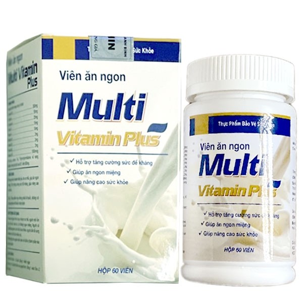 Viên ăn ngon Multi Vitamin Plus hỗ trợ tăng cân hộp 60 viên