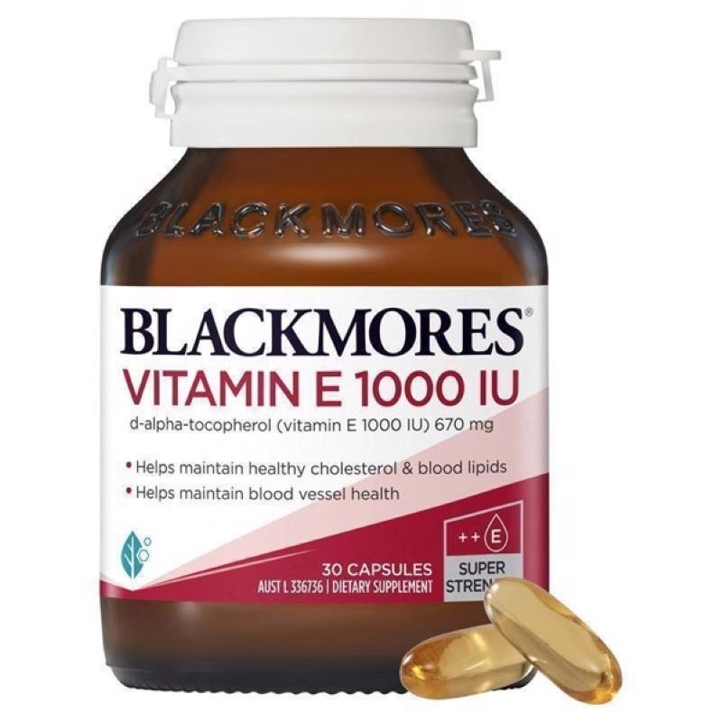 Viên uống Blackmores Natural Vitamin E 1000IU của Úc