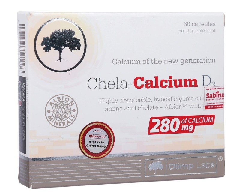 Viên uống hỗ trợ bổ sung Canxi Chela-Calcium D3