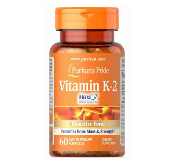 Viên uống Vitamin K2 Puritan's Pride - Cải thiện sức khỏe xương khớp