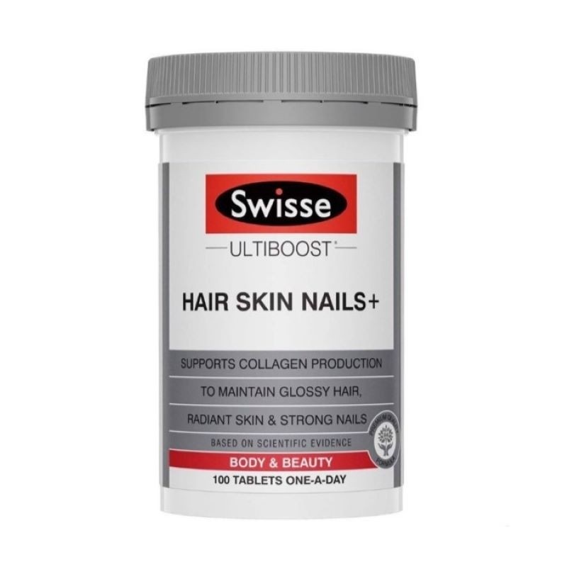Viên uống bổ sung Collagen Swisse Hair Skin Nails của Úc