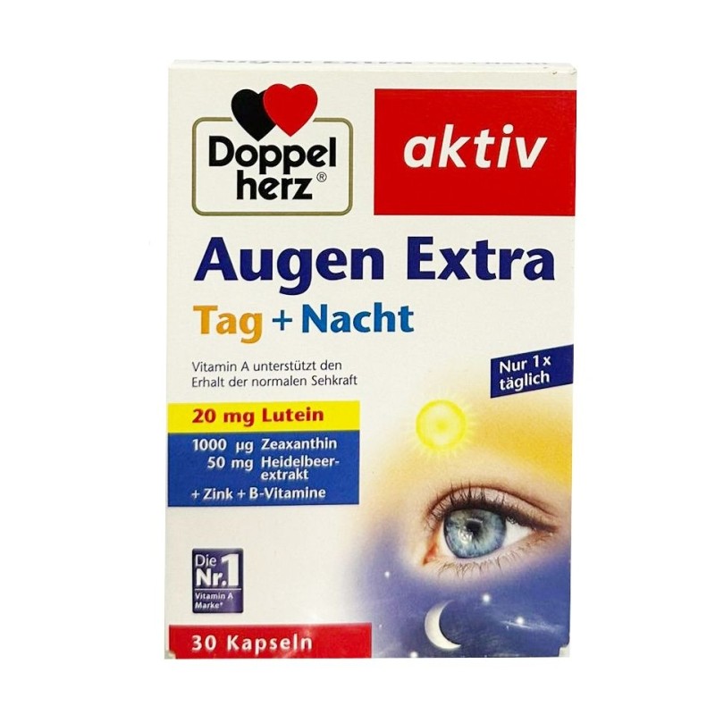 Viên uống bổ mắt Doppelherz Augen Extra Tag + Nacht của Đức