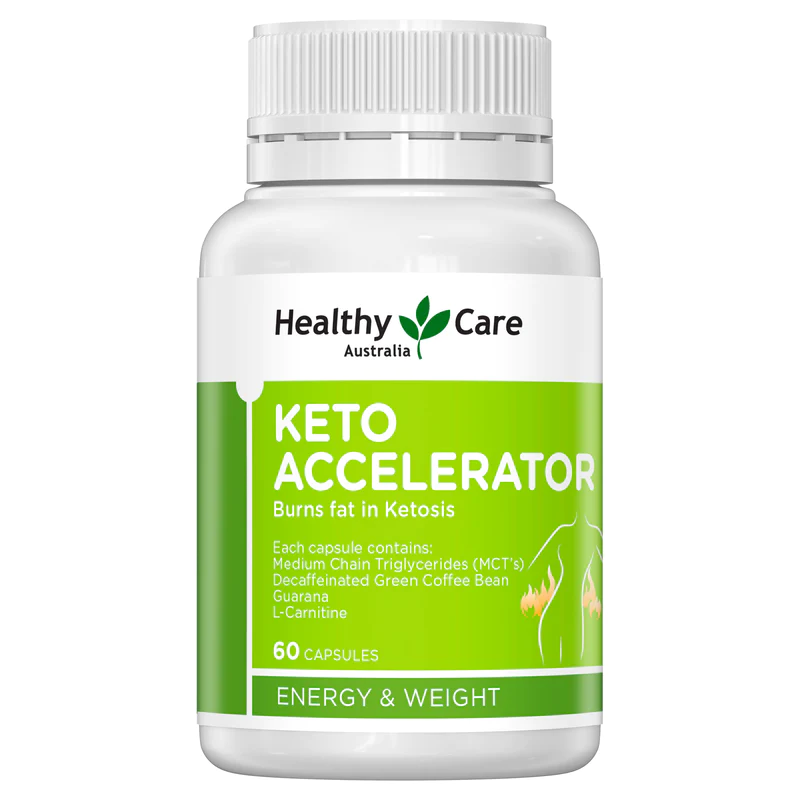 Viên uống Healthy Care Keto Accelerator hỗ trợ giảm cân, hộp 60 viên