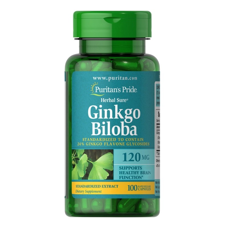 Viên uống Ginkgo Biloba Puritan's Pride - Tăng cường lưu thông máu