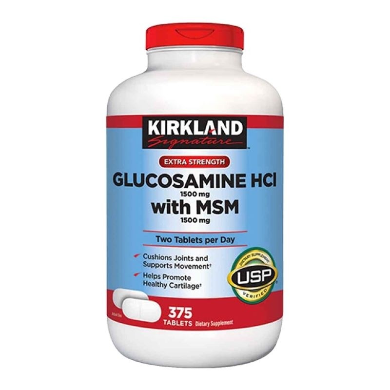 Viên uống Glucosamine HCL 1500mg Kirkland With MSM 1500mg