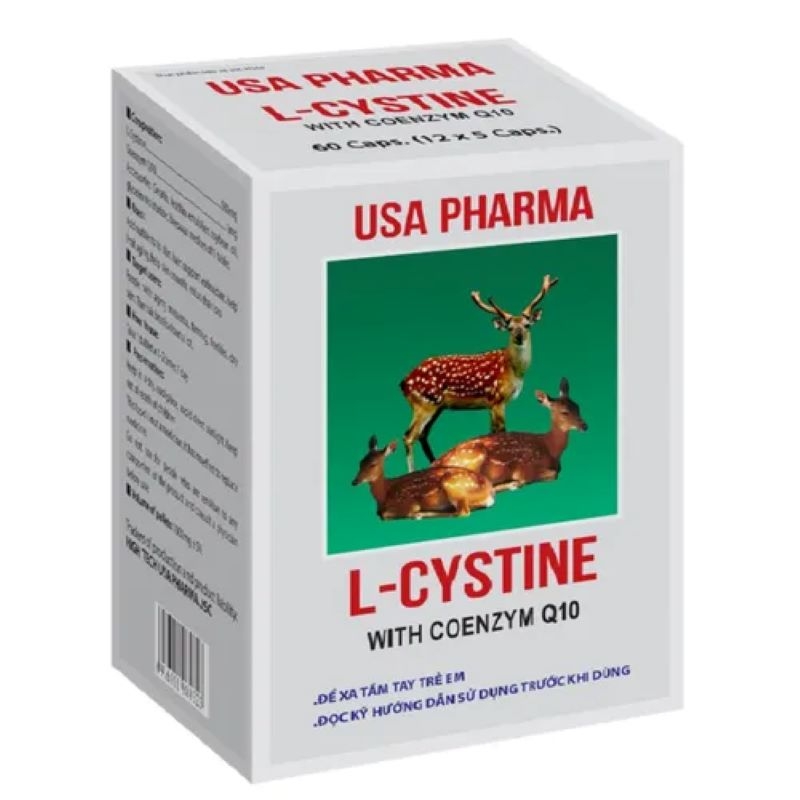 Viên uống L-Cystine with Coenzyme Q10 hỗ trợ đẹp da, tóc, móng