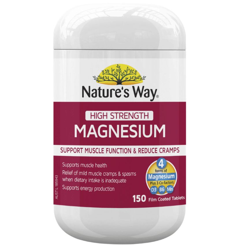 Viên uống bổ sung magie Nature's Way High Strength Magnesium của Úc
