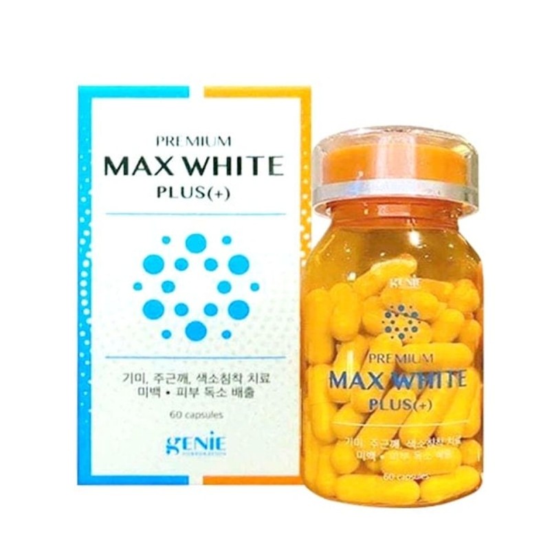 Viên uống trắng da Genie Premium Max White Plus+ 60 viên