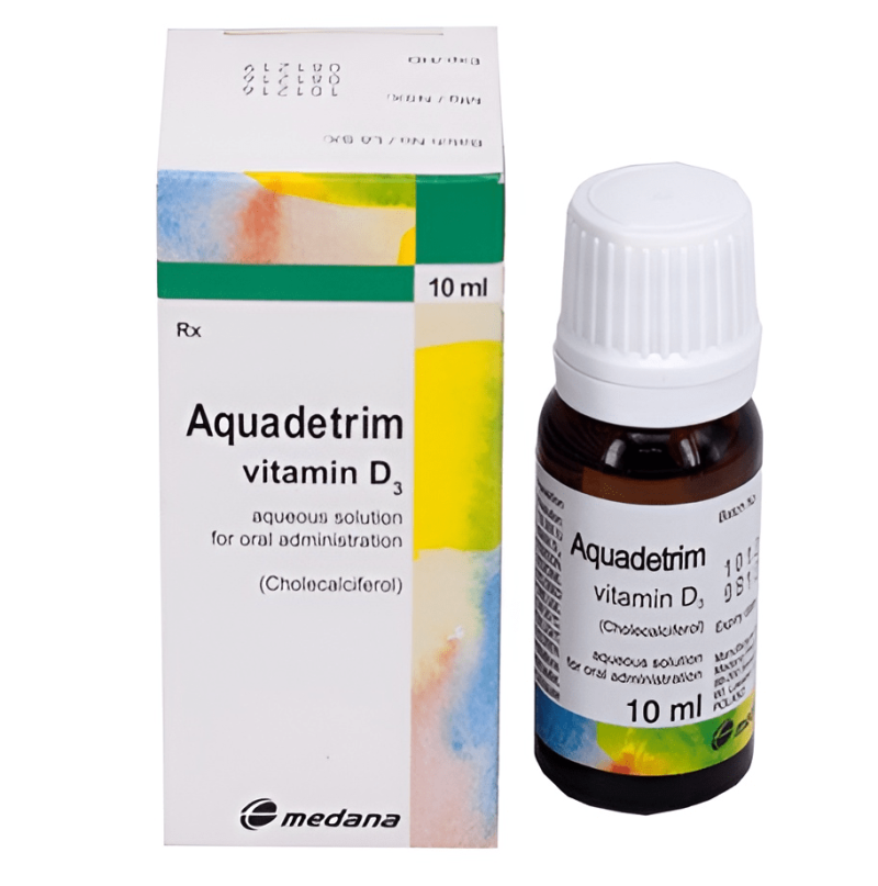 Dung dịch Aquadetrim Vitamin D3 lọ 10ml hỗ trợ chữa còi xương