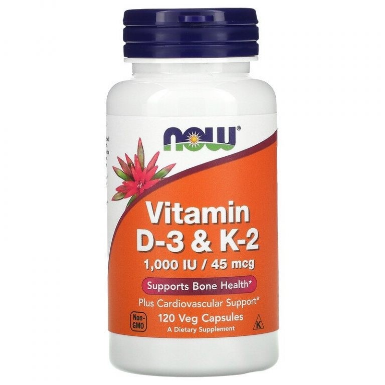 Viên uống bổ sung Vitamin D3 Và K2 1000IU của Mỹ